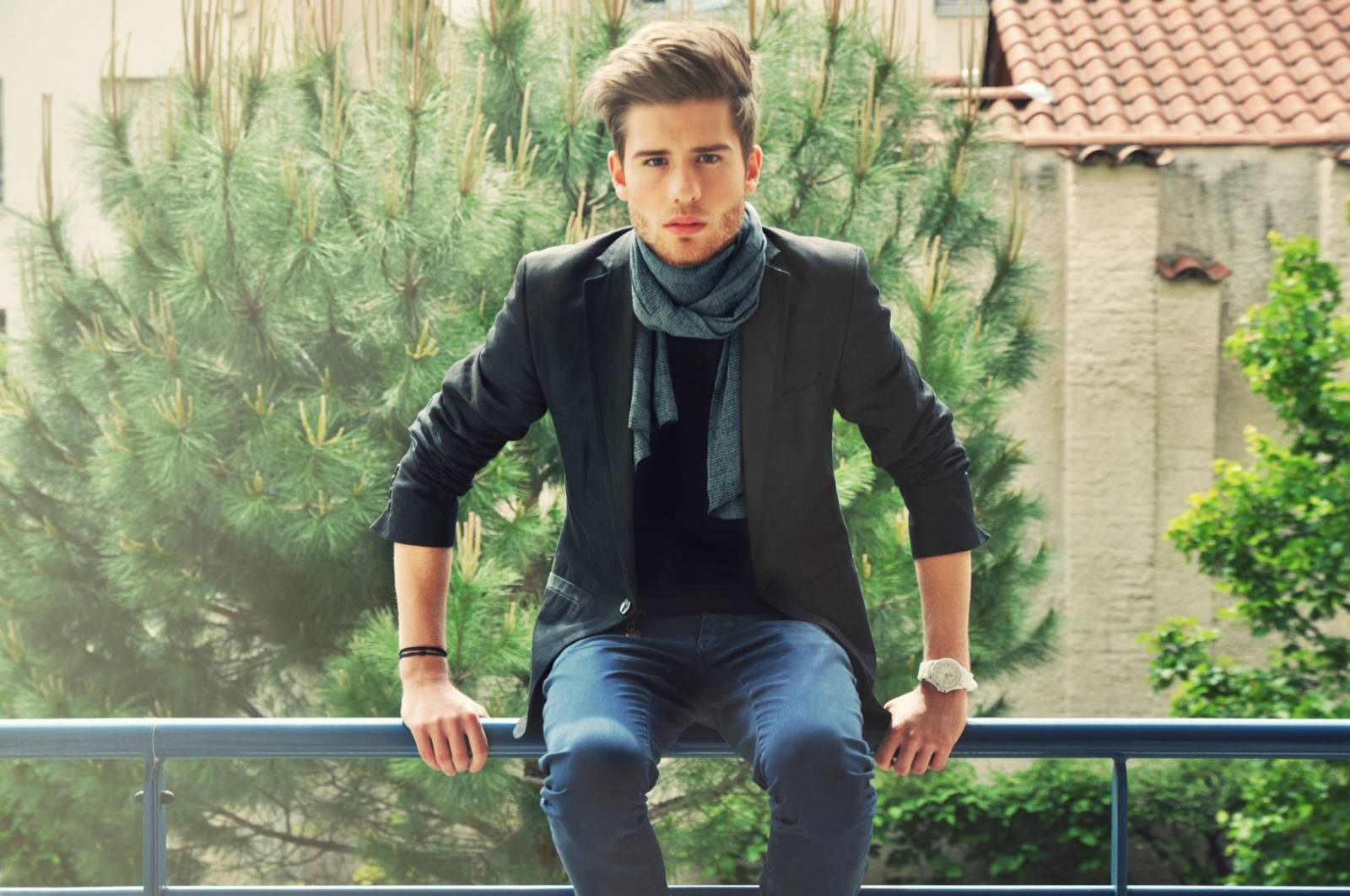 Cravate Mettre Un Foulard Homme Soie Facon De Porter Une Echarpe